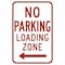 Brady No Parking Sign, 18"H, 12"W, Aluminum, 113307 113307 - alternate 1